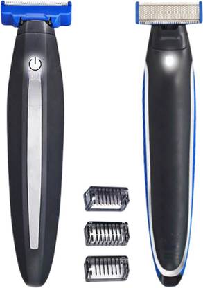 OpenUp Hybrid Beard Trimmer & Shaver, Dual Protection Technology for No Nicks and Cuts Fully Waterproof Grooming Kit 80 min  Runtime 3 Length Settings