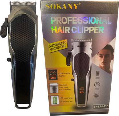 SOKANY SK-LF-9936 Rechargeable Hair Clipper Trimmer 180 min  Runtime 5 Length Settings