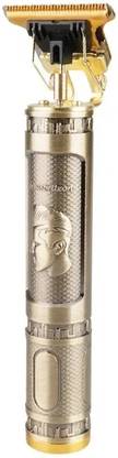 Profiline Efficient and Durable Mental T Blade Trimmer for Men's Grooming Vintage-T9 Trimmer 45 min  Runtime 1 Length Settings