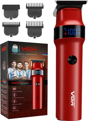 VGR Rosso Professional Trimmer 400 min  Runtime 4 Length Settings