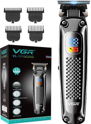 VGR VL-972 Limited Edition Professional Hair Clipper with LED Display Trimmer 180 min  Runtime 5 Length Settings