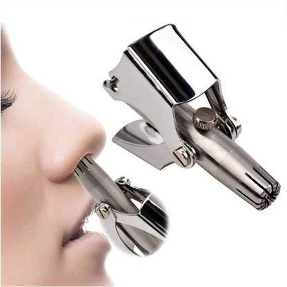 LAKSHMINARAYAN SALES Stainless Steel Manual Painless Nose & Ear Hair Clipper Trimmer Cleaning Brush Trimmer 0 min  Runtime 5 Length Settings