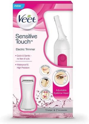 Veet SENSITIVE TOUCH Trimmer 45 min  Runtime 4 Length Settings