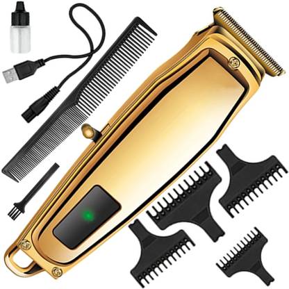 HJKSA LED Display Rechargeable Hair Shaver New hair trimmer for man Trimmer 75 min  Runtime 4 Length Settings