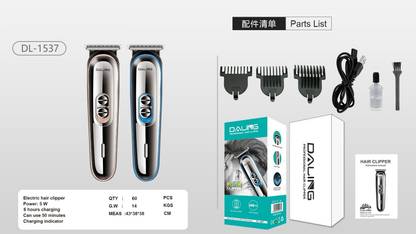 DCH DL-1537 Multicolor Rechargeable Hair Trimmer For Men and Boys Trimmer 120 min  Runtime 0 Length Settings