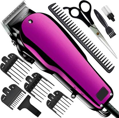 QGS Men’s AR Powerful Hair Clipper Professional Beard Moustache Hair Cutting Trimmer Fully Waterproof Grooming Kit 1250 min  Runtime 7 Length Settings