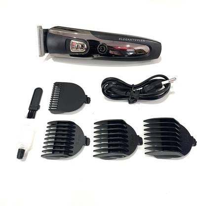 ELEGANTSTYLER GEEIMY GM_6123 BLACK BARBER'S PROFESSIONAL HAIR CUTTING MACHINE Trimmer 60 min  Runtime 3 Length Settings