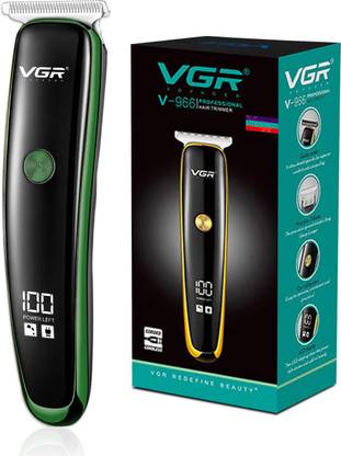 VGR V-966 with Smart LED display Trimmer 120 min Runtime 3 Length Settings