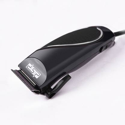 DSP Professional Electric Hair Clipper Titanium Steel Blade Hair Trimmer Barber Cutting Machine Trimmer Shaving Machine Run time-120 Minitue Runtime: 120 min Trimmer for Men (Black) Trimmer 120 min  Runtime 4 Length Settings