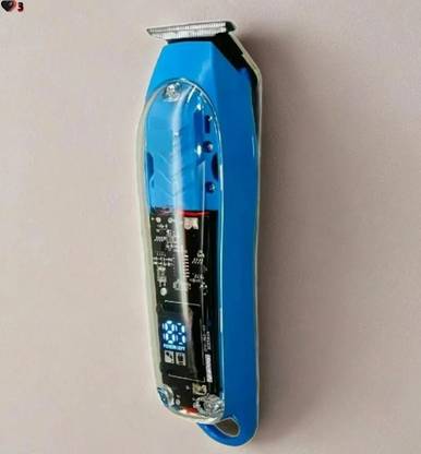 Bashaam X349 M853T Transparent Hair Clipper Power Display & Electric Trimmer for Men Fully Waterproof Trimmer 140 min  Runtime 3 Length Settings