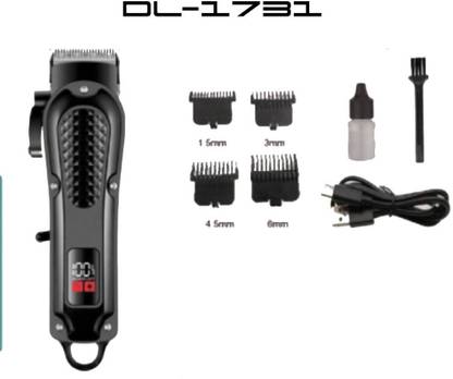 DCH DL-1731 Rechargeable Hair Trimmer with Digital Display Trimmer 70 min  Runtime 4 Length Settings