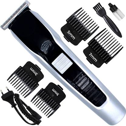 HTTCC Professional Chargeable Beard Moustache Trimmer Hair Clipper Electric Razor VI Fully Waterproof Grooming Kit 120 min  Runtime 4 Length Settings