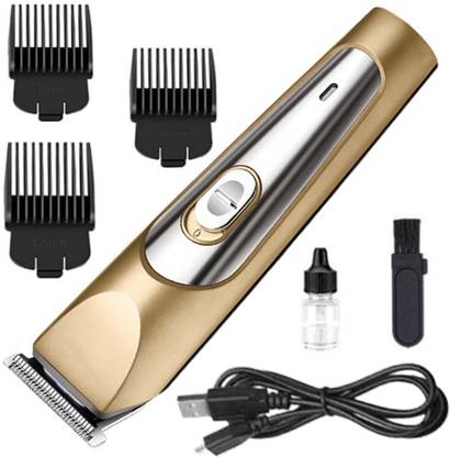 YHUJ Rechargeable Barber Trimmer Professional Clipper Perfect Cutting Machine For Men Trimmer 60 min  Runtime 3 Length Settings