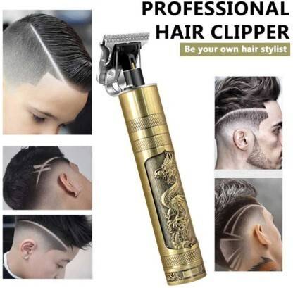 RJFuture Awesome T blade Curving headed Runtime: 120 min Trimmer for Men (Gold, Black) Trimmer 180 min  Runtime 4 Length Settings