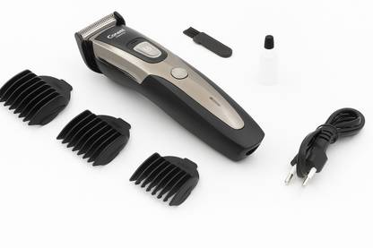 Profiline GM-6123-Black RECHARGEABLE BALDHEADED HAIR CLIPPER TRIMMER FOR MEN BARBER CORDLESS SHAVER BEARD TRIMMER PROFESSIONAL HAIR CUTTING MACHINE Trimmer 45 min  Runtime 1 Length Settings