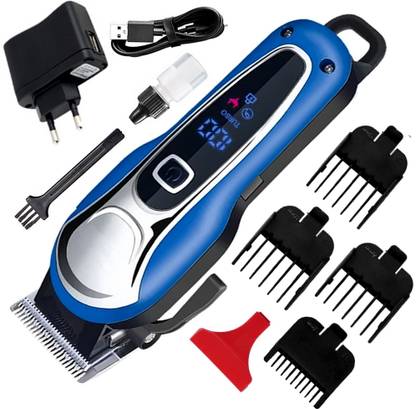 APRO New Professional Rechargeable Cordless digital display Grooming Hair & Beard Fully Waterproof Trimmer 120 min  Runtime 4 Length Settings
