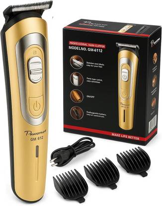 Profiline GEEMY GM-6112 PROFESSIONAL TRIMMER FOR HAIR CUTTING Trimmer 45 min  Runtime 1 Length Settings