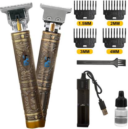 Daily Needs Shop Rechargeable T-Blade Hair Trimmer Cordless Electric Shaver Beard Grooming Kit 120 min  Runtime 1 Length Settings