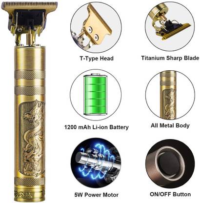 Excelanz Wireless Hair Trimmer, Elegant Professional Hair Clipper, Multiple Guide Combs Grooming Kit 90 min  Runtime 4 Length Settings