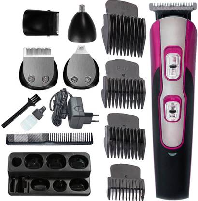 QMN Gemei Gemei GM-592 10 In 1 Electric Multi-function Rechargeable Shaver And Trimmer Trimmer 120 min  Runtime 4 Length Settings