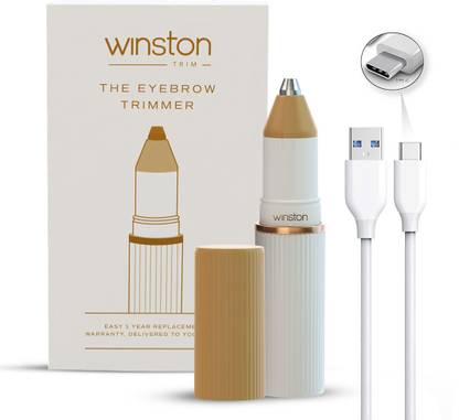 Winston Eyebrow Trimmer for women - Rechargeable Trimmer 90 min  Runtime 0 Length Settings