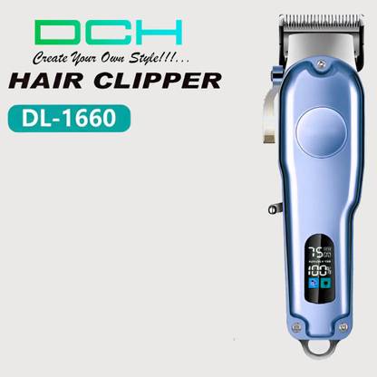 DCH DL-1660 a Multicolor Rechargeable Hair Clipper With Digital Display Trimmer 120 min  Runtime 4 Length Settings