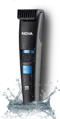 NOVA NHT 1059 Digital Waterproof Fully Waterproof Trimmer 200 min  Runtime 40 Length Settings