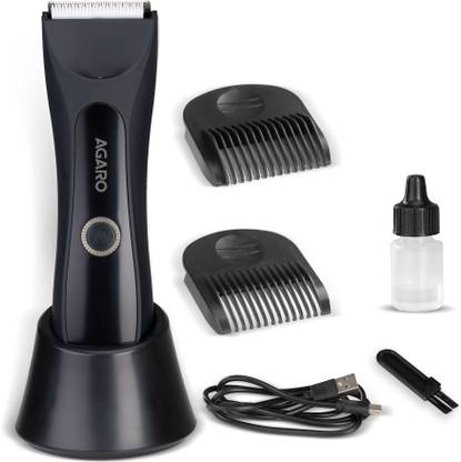 AGARO Grand Body Trimmer, For Beard, Body Shaving, 3 Length Settings Body Groomer 120 min  Runtime 3 Length Settings