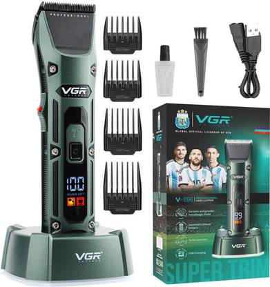 VGR V-696 Professional Hair Clipper Trimmer 300 min  Runtime 8 Length Settings