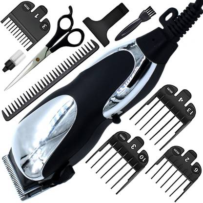 ClipperXpress A2 Hair Clipper Razor Men Professional Titanium Wired Low Noise Beard Moustache Fully Waterproof Trimmer 0 min  Runtime 7 Length Settings