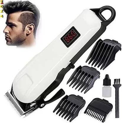 Bashaam A586 (PROFESSIONAL HAIR TRIMMER) 2000 mAh Battery with LCD Battery Display Trimmer 300 min  Runtime 4 Length Settings