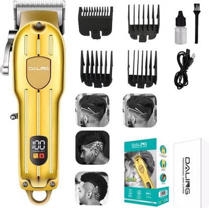 DALING DL-1538 LED Display Rechargeable Hair Clipper Trimmer 120 min  Runtime 4 Length Settings
