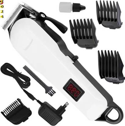 BAYEEN A801 (PROFESSIONAL HAIR TRIMMER) 2000 mAh Battery with LCD Battery Display Trimmer 300 min  Runtime 4 Length Settings