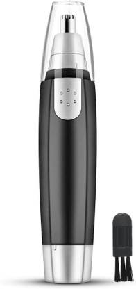 WunderVoX Nose Ear Hair Trimmer Shaving Clippers-Black Trimmer 120 min  Runtime 0 Length Settings