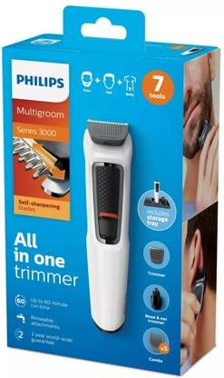 PHILIPS MG 3721 Grooming Kit 60 min  Runtime 7 Length Settings