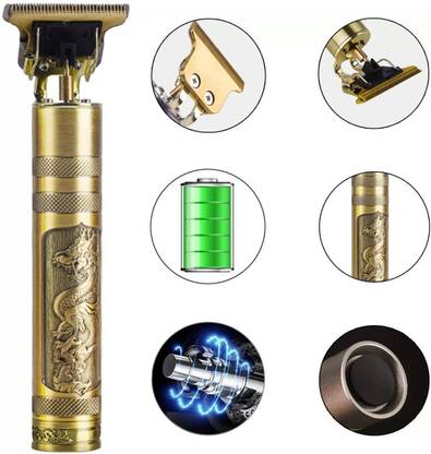 Arrom Wireless Trimmer, Multiple Combs, Shaver, Beard Quality Professional Golden Pro+ Grooming Kit 120 min Runtime 4 Length Settings