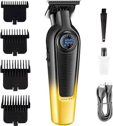 Vgr professional C 2000mAh 300mnts Runtime Hair Clipper with Turbo Mode 7000RPM Realtime Display Trimmer 300 min  Runtime 4 Length Settings