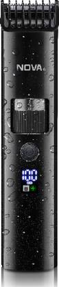 NOVA NHT 1100 Digital Waterproof Fully Waterproof Trimmer 200 min  Runtime 60 Length Settings