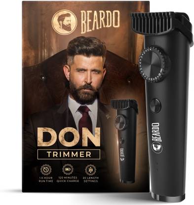 BEARDO PR2633 Trimmer 150 min Runtime 20 Length Settings  (Black) at Rs. 949