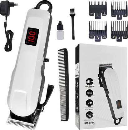 FABUNIK Rechargeable Hair Clipper Razor Lcd Display Cordless Electric Shaver Beard Fully Waterproof Trimmer 180 min  Runtime 5 Length Settings