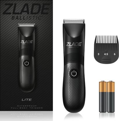 Zlade Trimmer for Men | Beard, Body, Pubic Hair | AAA Cell Battery Fully Waterproof Body Groomer 120 min  Runtime 4 Length Settings