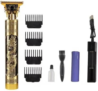 Dcmr Professional Golden t99 Trimmer Haircut Grooming Kit Metal Body Rechargeable 57 Fully Waterproof Trimmer 120 min  Runtime 4 Length Settings