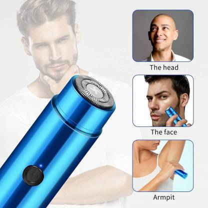 Antoj Mini Electric Shaver Painless Shaving, Wet & Dry Use & Low-Noise Rechargeable Trimmer 90 min  Runtime 1 Length Settings