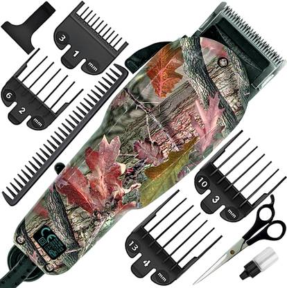 QGS AJ Men Big Powerful Hair Clipper Professional Saving Trimmer Beard Moustache Fully Waterproof Trimmer 0 min  Runtime 7 Length Settings