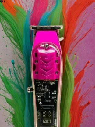 Bydye X307 M853T Transparent Hair Clipper Power Display & Electric Trimmer for Men Fully Waterproof Trimmer 140 min  Runtime 3 Length Settings