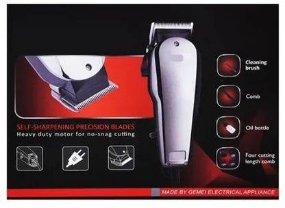 WunderVoX Hair Shaver T Blade Trimmer Hair Clipper Fully Waterproof Trimmer 0 min Runtime 4 Length Settings