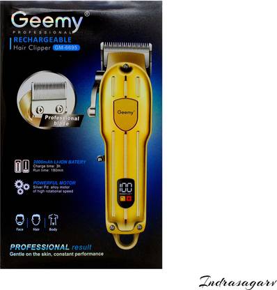 Geemy Gm-6695 Trimmer 180 min  Runtime 4 Length Settings
