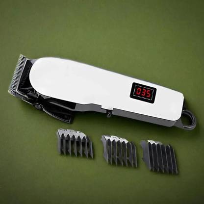 3BAAN A121Barber machines, Professional Hair clippers Electric Cordless LCD Hair Fully Waterproof Trimmer 300 min  Runtime 4 Length Settings