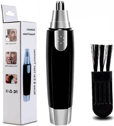 BRTION Ear Nose Dual Head Battery Powered Cordless Detachable Trimmer,Nose,Ear Trimmer Trimmer 30 min  Runtime 1 Length Settings