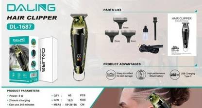 AVD creations DALING DL-1687 HAIR TRIMMER Trimmer 120 min  Runtime 4 Length Settings